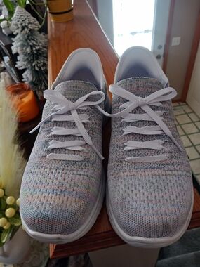Skechers Lavender Knit Slip-Ins Sneakers